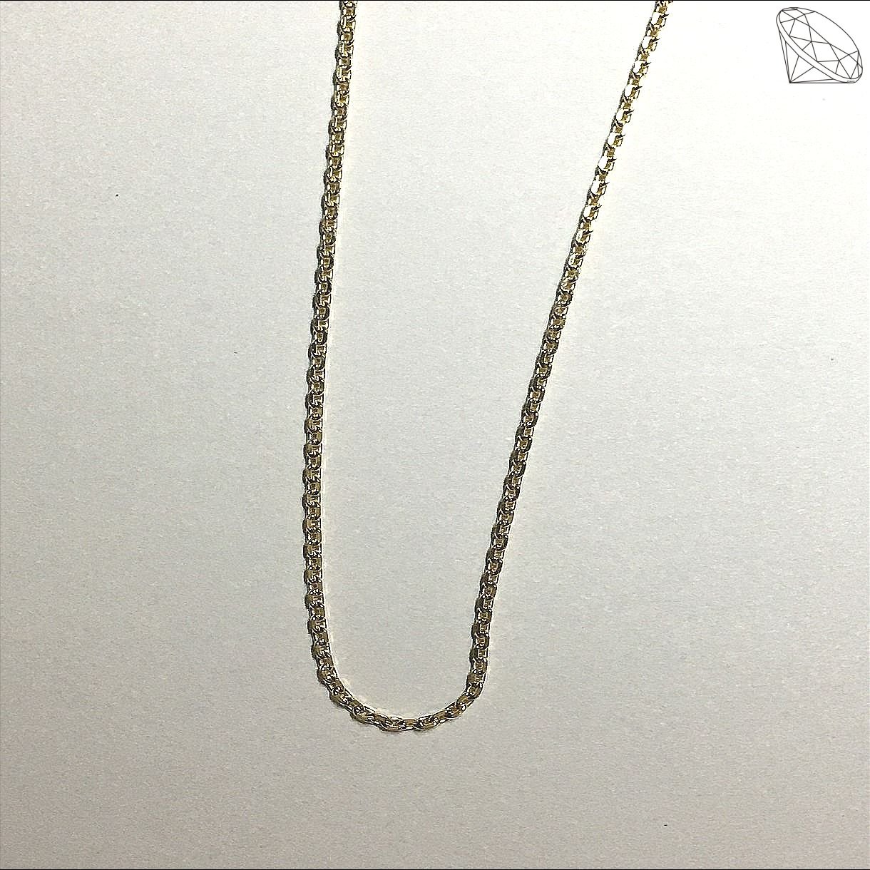 Anker facet forgyldt slv kde 0,5mm 70cm