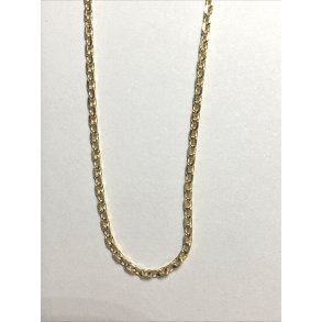 Anker facet forgyldt slv kde 0,5mm-42cm lang 