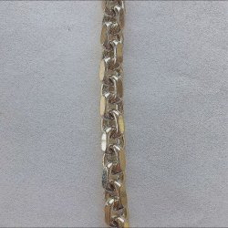 Anker facet halskde 8 karat guld bredde 2,0mm og 42cm