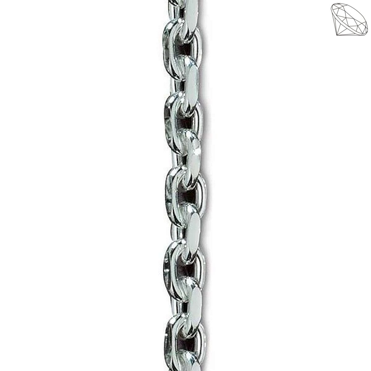 Anker facet armbnd i slv 1,20-21cm