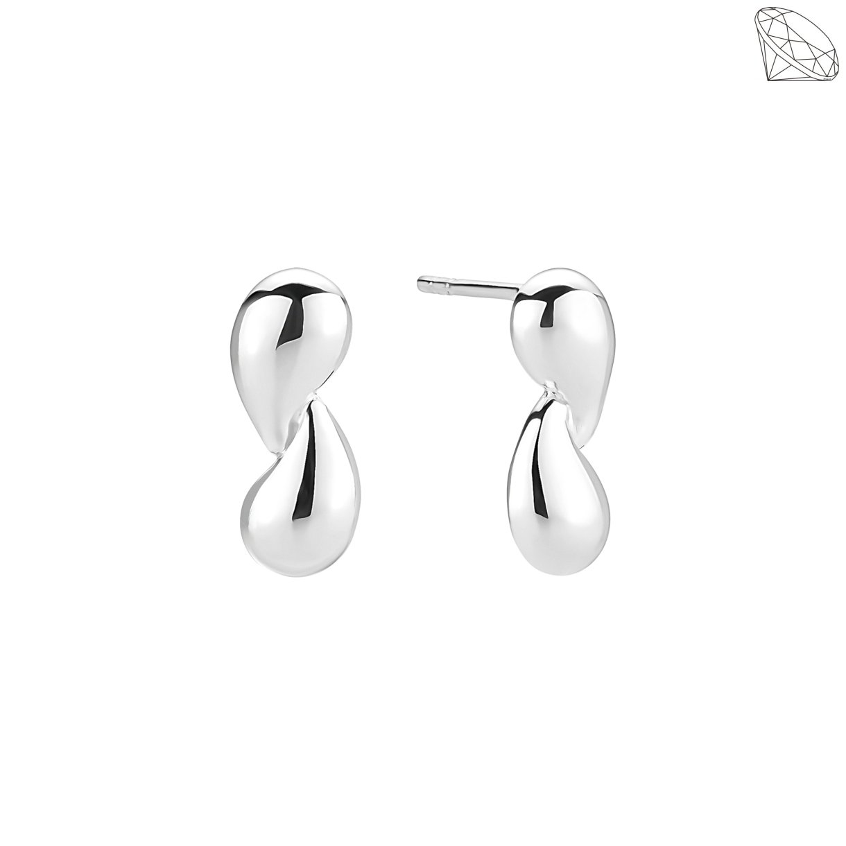 restik dobbelt drbe i poleret slv 