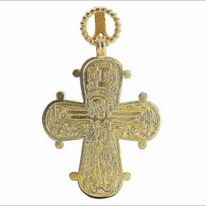 Dagmarkors forgyldt slv vedhng 37x31 mm - 925