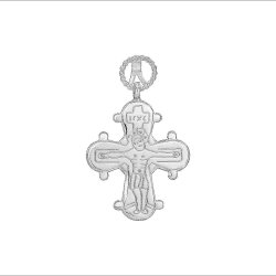 Dagmarkors i slv vedhng 26X22 mm - 925