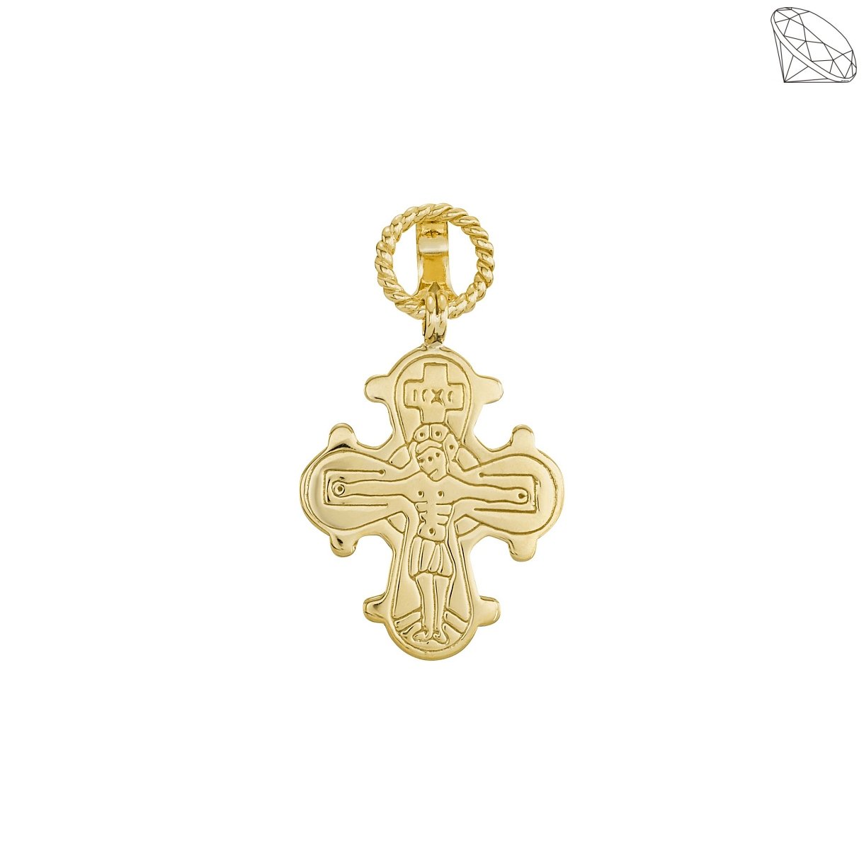 Dagmarkors 14kt guld vedhng 20X17mm - 585