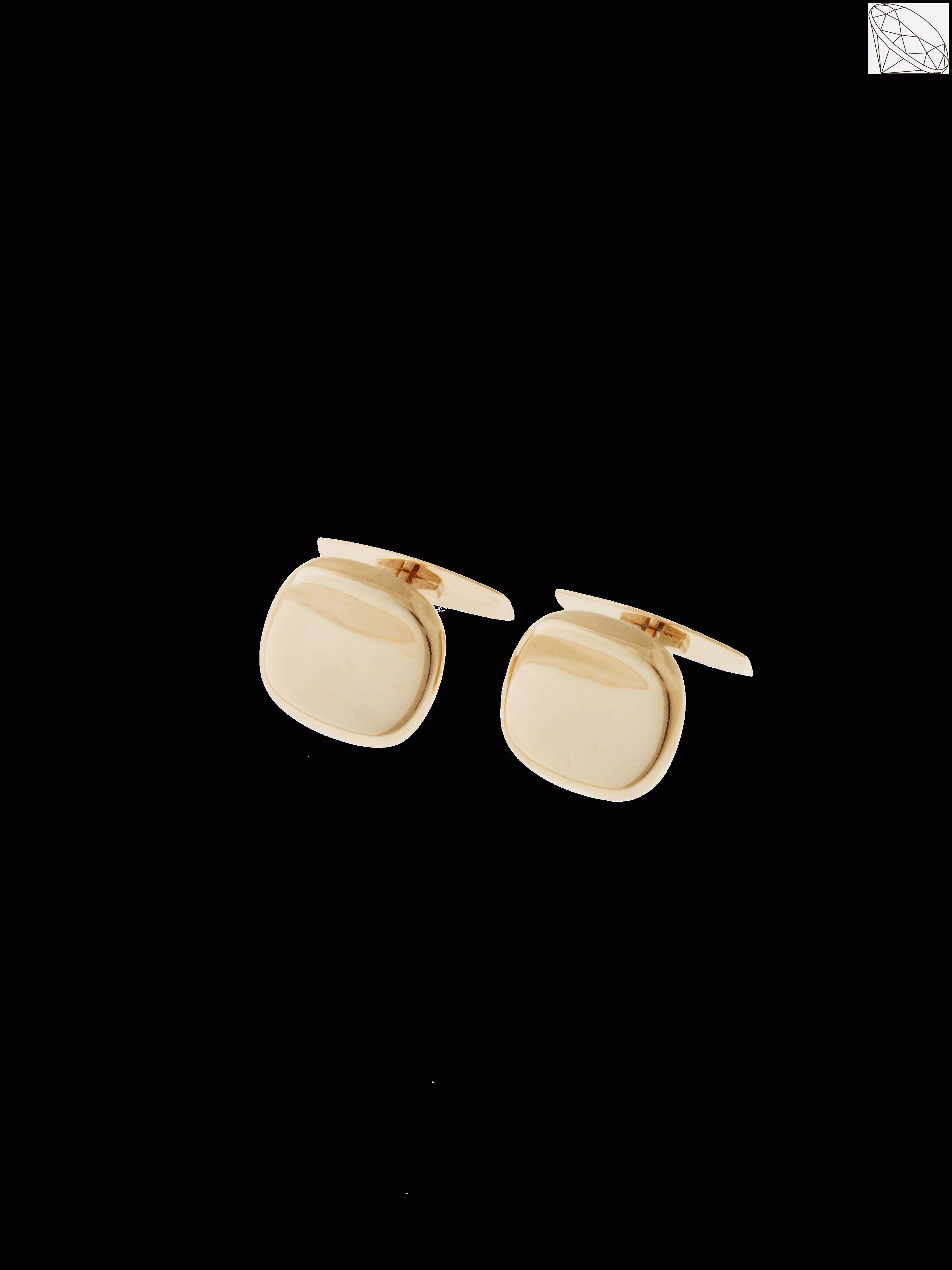 MANCHET KNAPPER I 14 KARAT GULD