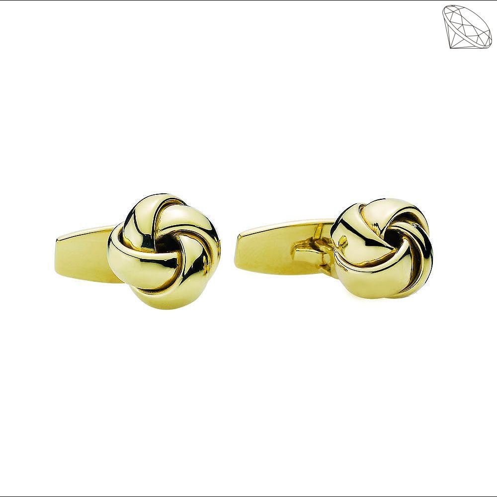 MANCHETKNAP KNUDE FORGYLDT SLV 13MM