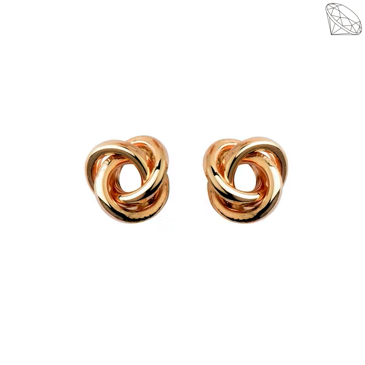 restik 8 karat guld knude 5x5mm