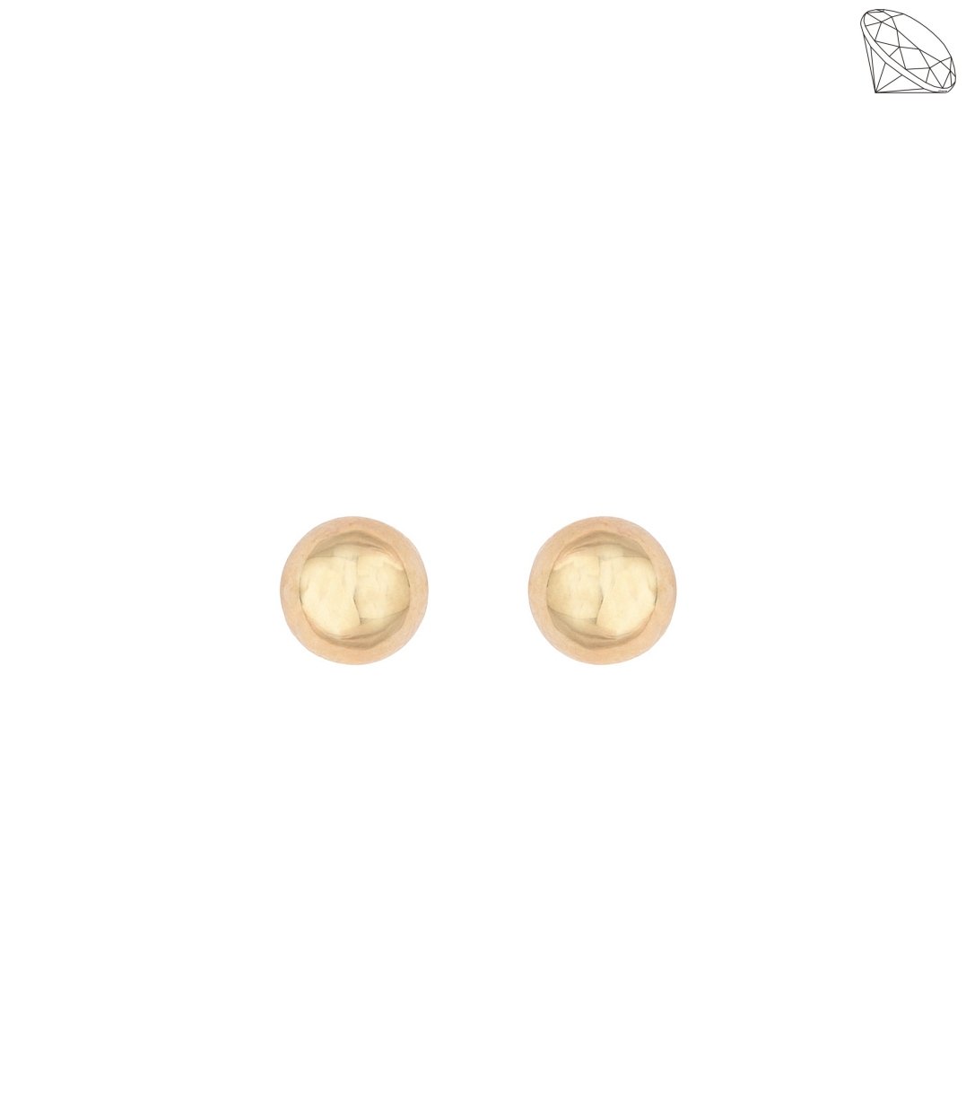 restik "Bold" 8 karat guld poleret 5mm