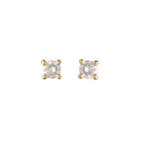 restik 14 karat rdguld 4 greb 0,10ct WSI diamant