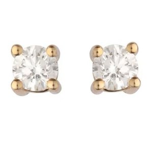 restik 14 karat rdguld 4 greb 0,40ct WSI diamant