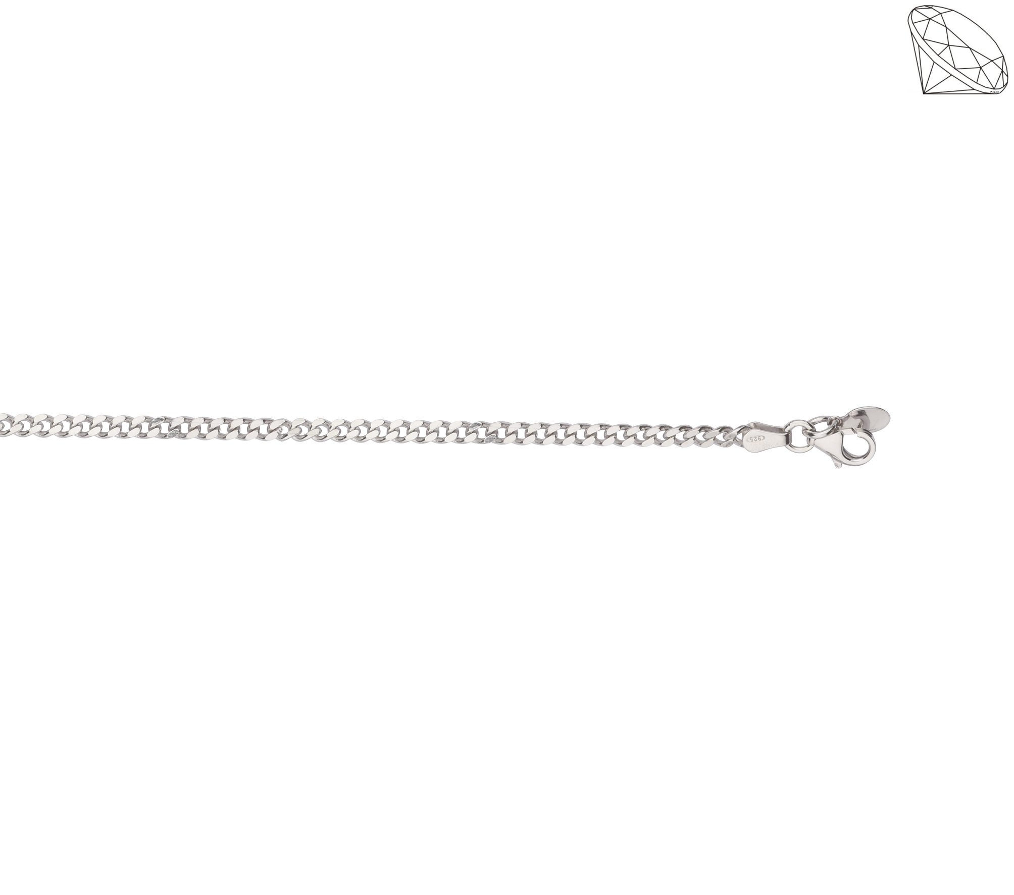 Kde slv rhodineret panzer 3mm - i flere lngder