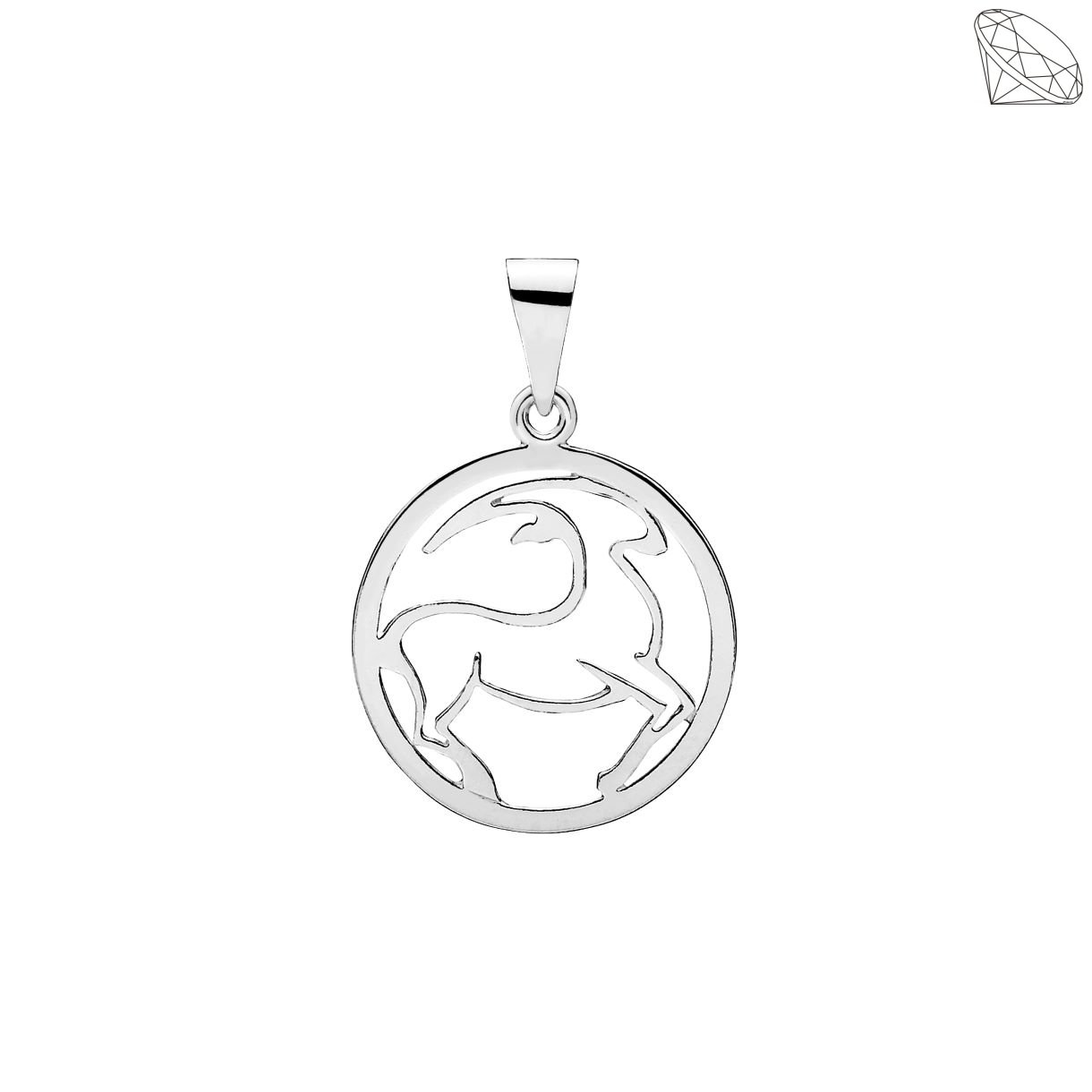 STJERNETEGN FRA STJERNEHIMLEN I POLERET SLV 20MM