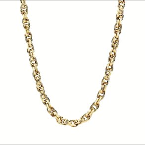 Halskde 9 karat Guld Snoet Rustik 46 cm lang - 375