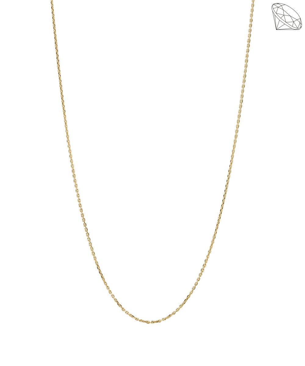 Anker facet halskæde 8 karat guld bredde 2,0mm og 42cm