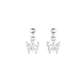 rehnger slv rhodineret sommerfugl klar zirkonia