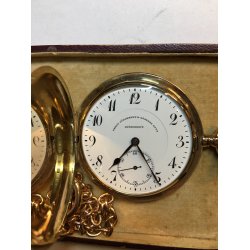 Urban Jrgensen &amp; Snner Eftf. - 14karat guld dobbeltkapslet lommeur uden kden