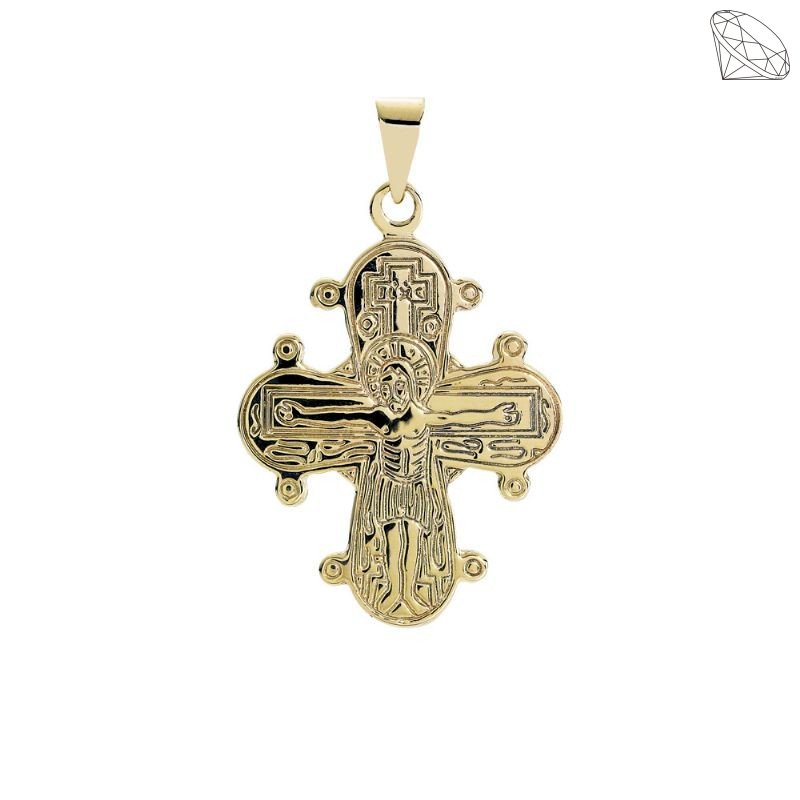 Dagmarkors forgyldt slv vedhng 20X17 mm - 925