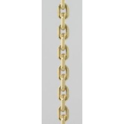 Anker facet forgyldt slv kde 0,5mm-42cm lang 