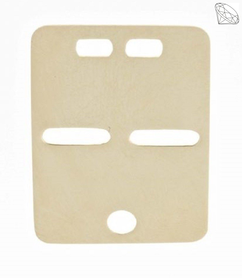 ID Plade Vedhng 14 karat guld firkantet 26x18 mm
