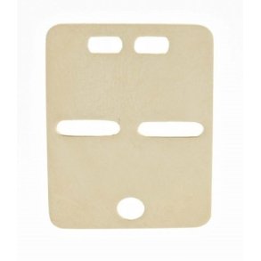 ID Plade Vedhng 14 karat guld firkantet 26x18 mm