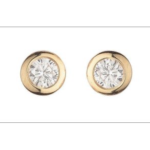 restik 14 karat rdguld konisk 0,06 ct diamant WSI