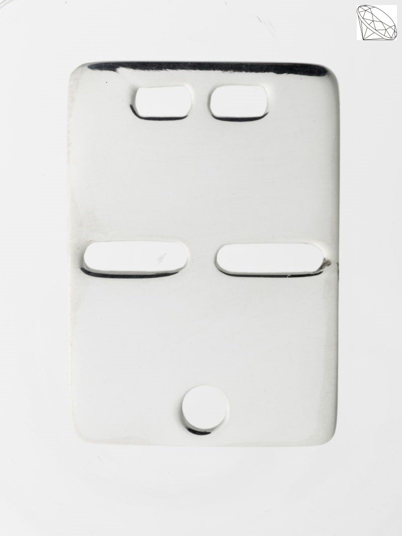 ID Plade Vedhng slv 22X15mm